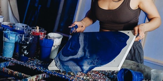 Майстер-клас у техніці флюїд-арт